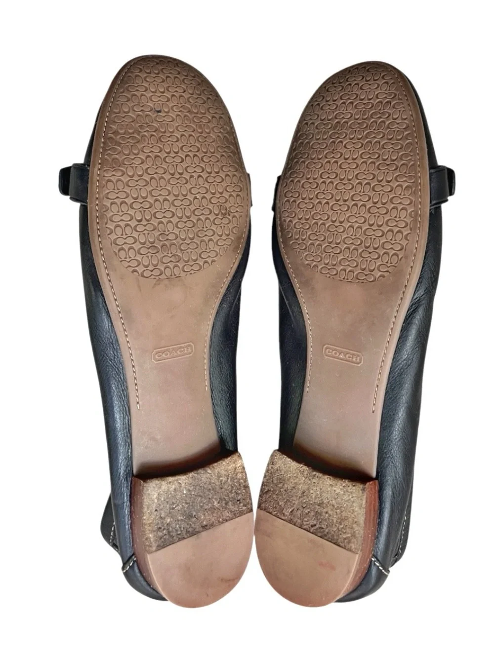 Coach “Clare” Black Leather Moccasin Driving Flat, sz 8.5